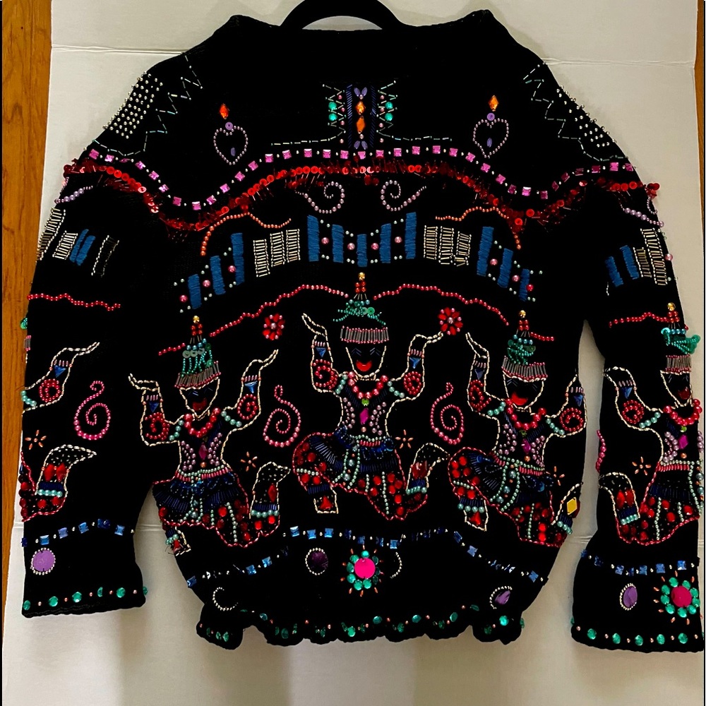 Michael Simon Sequin Beaded Sweater